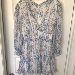 The Amazon Dress - Blue and Orange